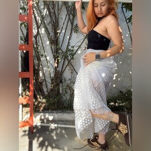 Free people tutu maxi skirt